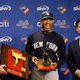 Illustration for article titled Gallery: All The Tacky Crap MLB Teams Gave Mariano Rivera This Season